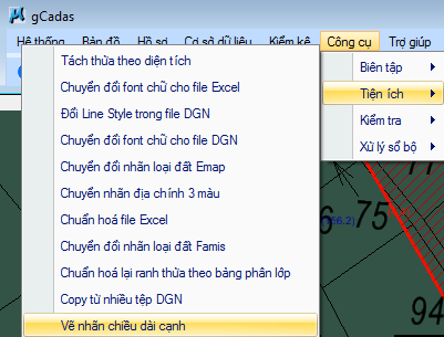 gCadas – phần mềm hỗ trợ thành lập BĐĐC, đăng ký cấp GCNQSDĐ, xây dựng CSDL địa chính và Thống kê - kiểm kê đất đai.