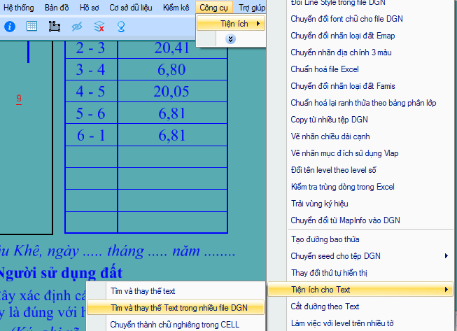gCadas – phần mềm hỗ trợ thành lập BĐĐC, đăng ký cấp GCNQSDĐ, xây dựng CSDL địa chính và Thống kê - kiểm kê đất đai.