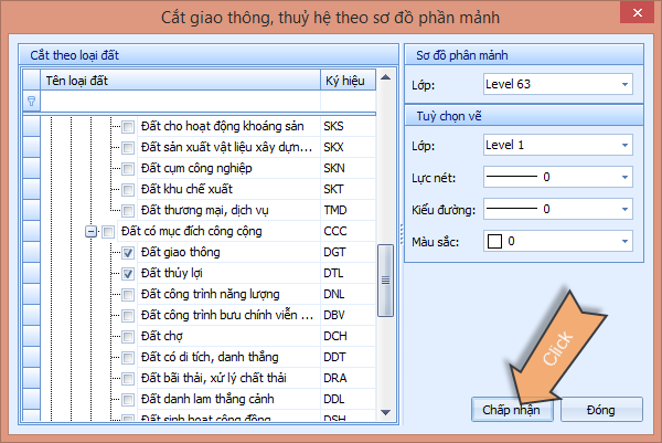 gCadas – phần mềm hỗ trợ thành lập BĐĐC, đăng ký cấp GCNQSDĐ, xây dựng CSDL địa chính và Thống kê - kiểm kê đất đai.