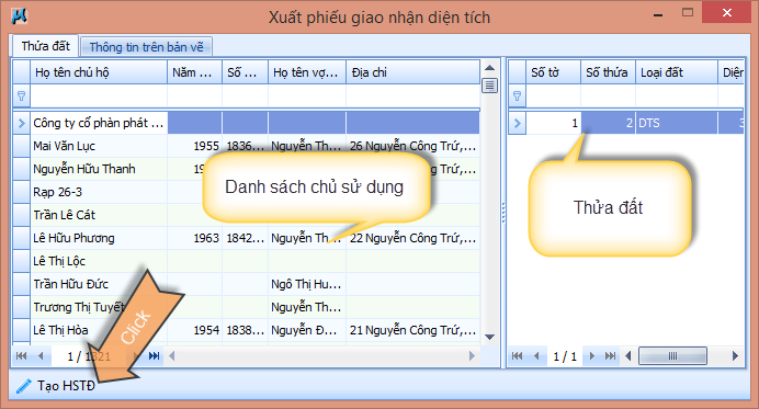 gCadas – phần mềm hỗ trợ thành lập BĐĐC, đăng ký cấp GCNQSDĐ, xây dựng CSDL địa chính và Thống kê - kiểm kê đất đai.