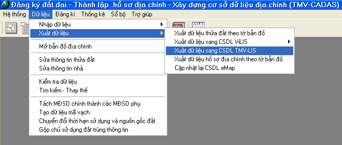 Giáo trình Hướng dẫn sử dụng phần mềm thành lập bản đồ địa chính TMV.MAP 1.0 126 Giáo trình Hướng dẫn sử dụng phần mềm thành lập bản đồ địa chính TMV.MAP 1.0