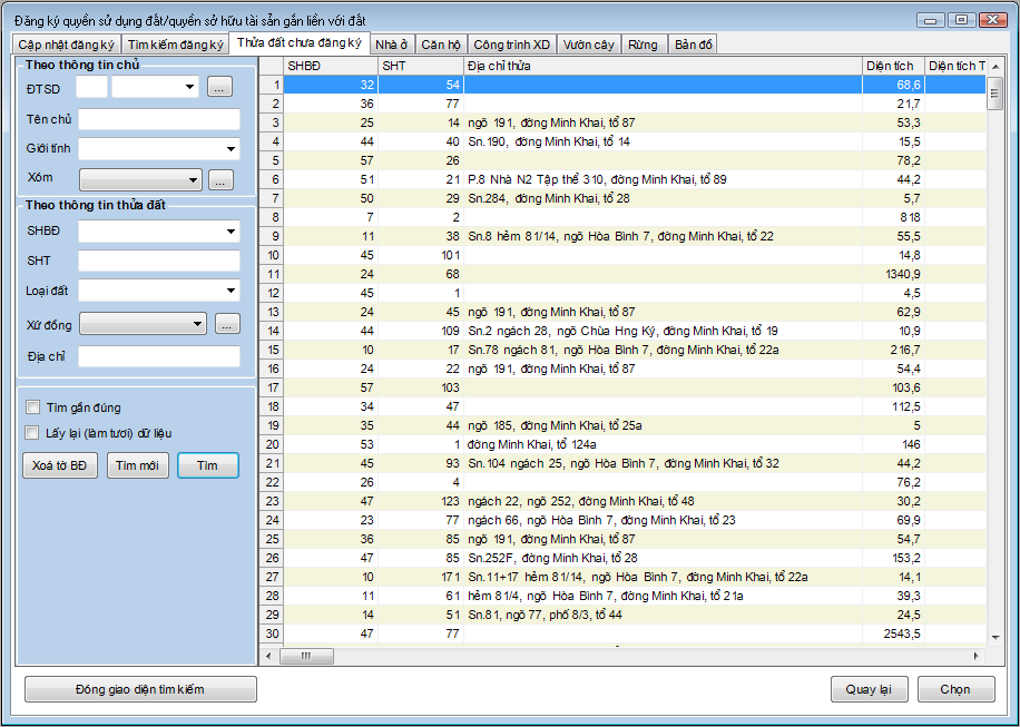 Giáo trình Hướng dẫn sử dụng phần mềm thành lập bản đồ địa chính TMV.MAP 1.0 36 Giáo trình Hướng dẫn sử dụng phần mềm thành lập bản đồ địa chính TMV.MAP 1.0