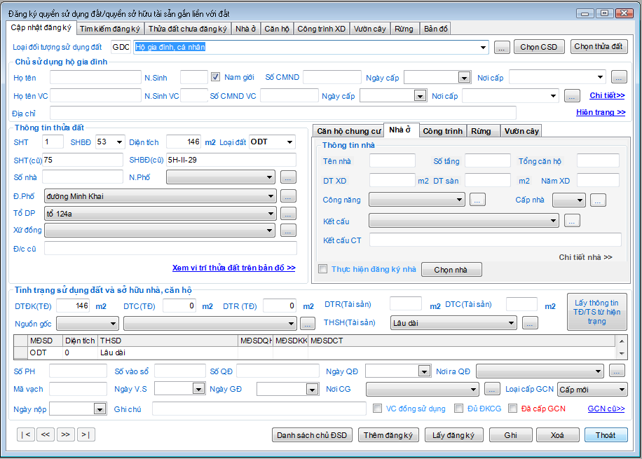 Giáo trình Hướng dẫn sử dụng phần mềm thành lập bản đồ địa chính TMV.MAP 1.0 38 Giáo trình Hướng dẫn sử dụng phần mềm thành lập bản đồ địa chính TMV.MAP 1.0