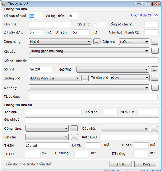 Giáo trình Hướng dẫn sử dụng phần mềm thành lập bản đồ địa chính TMV.MAP 1.0 44 Giáo trình Hướng dẫn sử dụng phần mềm thành lập bản đồ địa chính TMV.MAP 1.0