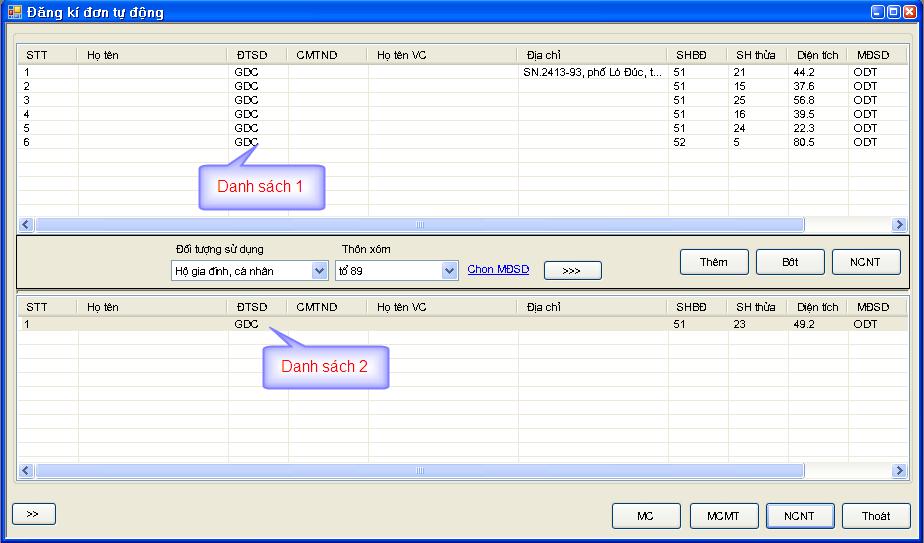 Giáo trình Hướng dẫn sử dụng phần mềm thành lập bản đồ địa chính TMV.MAP 1.0 53 Giáo trình Hướng dẫn sử dụng phần mềm thành lập bản đồ địa chính TMV.MAP 1.0
