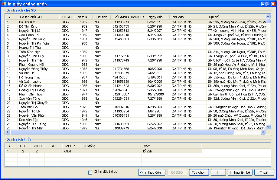 Giáo trình Hướng dẫn sử dụng phần mềm thành lập bản đồ địa chính TMV.MAP 1.0 61 Giáo trình Hướng dẫn sử dụng phần mềm thành lập bản đồ địa chính TMV.MAP 1.0