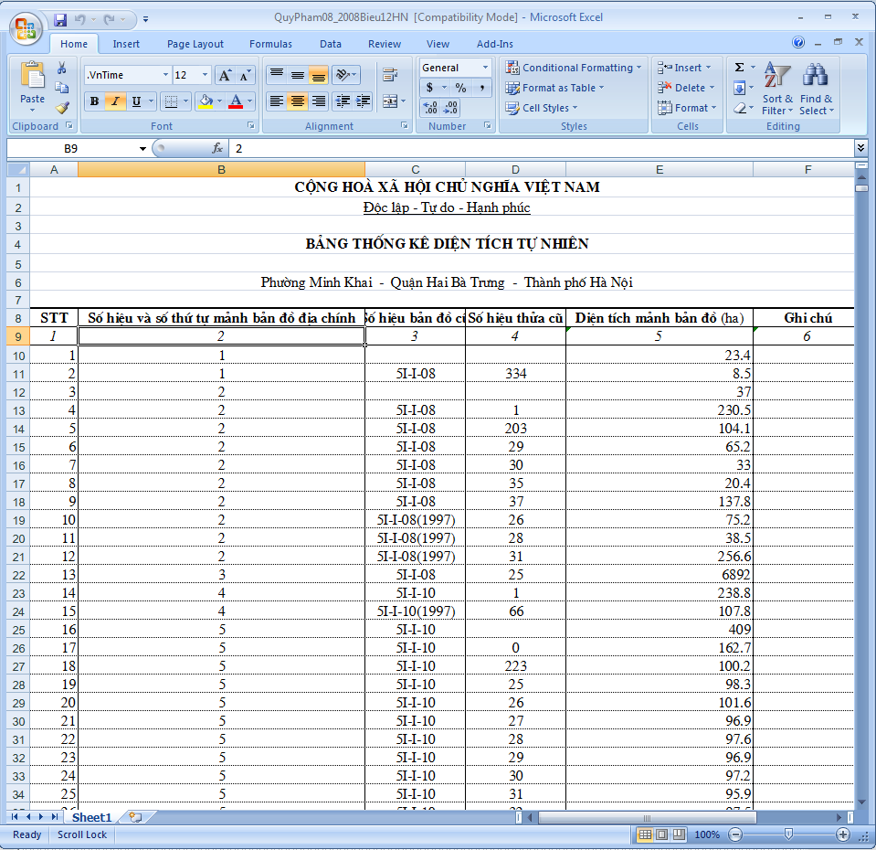 Giáo trình Hướng dẫn sử dụng phần mềm thành lập bản đồ địa chính TMV.MAP 1.0 78 Giáo trình Hướng dẫn sử dụng phần mềm thành lập bản đồ địa chính TMV.MAP 1.0