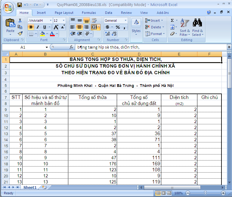 Giáo trình Hướng dẫn sử dụng phần mềm thành lập bản đồ địa chính TMV.MAP 1.0 82 Giáo trình Hướng dẫn sử dụng phần mềm thành lập bản đồ địa chính TMV.MAP 1.0