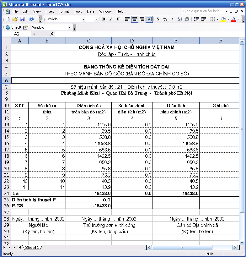 Giáo trình Hướng dẫn sử dụng phần mềm thành lập bản đồ địa chính TMV.MAP 1.0 86 Giáo trình Hướng dẫn sử dụng phần mềm thành lập bản đồ địa chính TMV.MAP 1.0