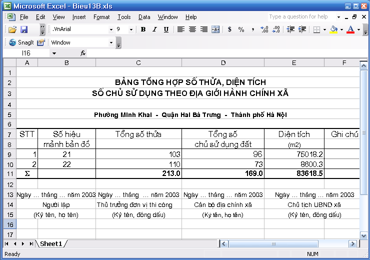 Giáo trình Hướng dẫn sử dụng phần mềm thành lập bản đồ địa chính TMV.MAP 1.0 96 Giáo trình Hướng dẫn sử dụng phần mềm thành lập bản đồ địa chính TMV.MAP 1.0