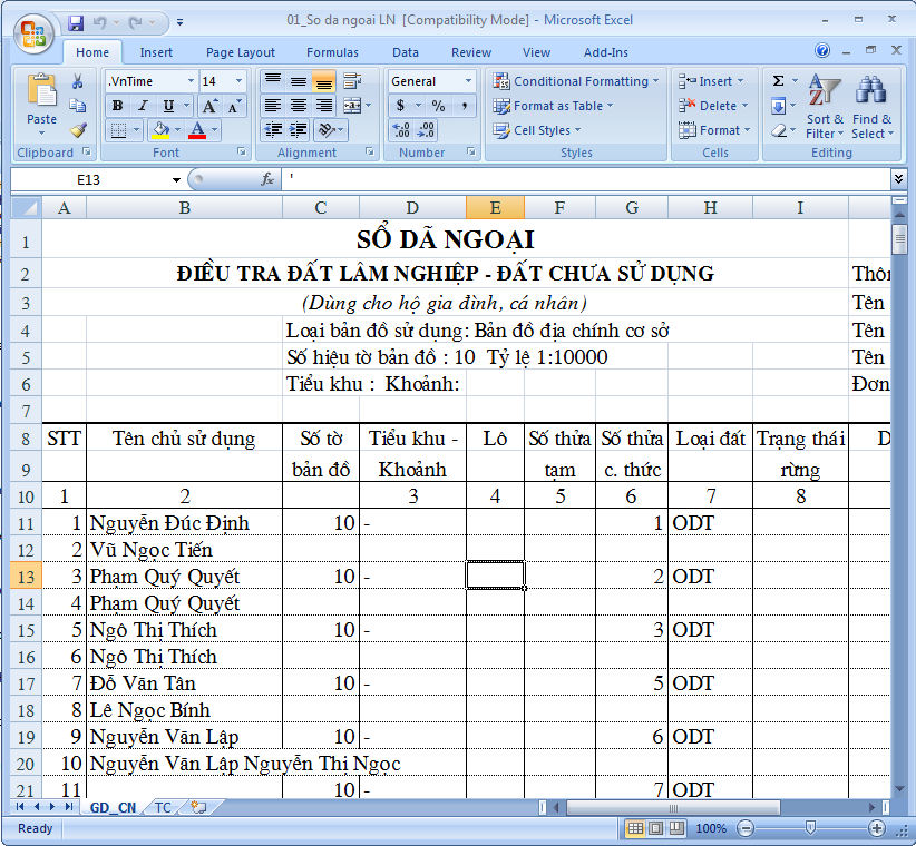 Giáo trình Hướng dẫn sử dụng phần mềm thành lập bản đồ địa chính TMV.MAP 1.0 98 Giáo trình Hướng dẫn sử dụng phần mềm thành lập bản đồ địa chính TMV.MAP 1.0