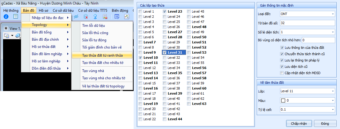 Giáo trình khóa tra cứu quy hoạch bằng phần mềm Microsation V8i 33 Giáo trình khóa tra cứu quy hoạch bằng phần mềm Microsation V8i