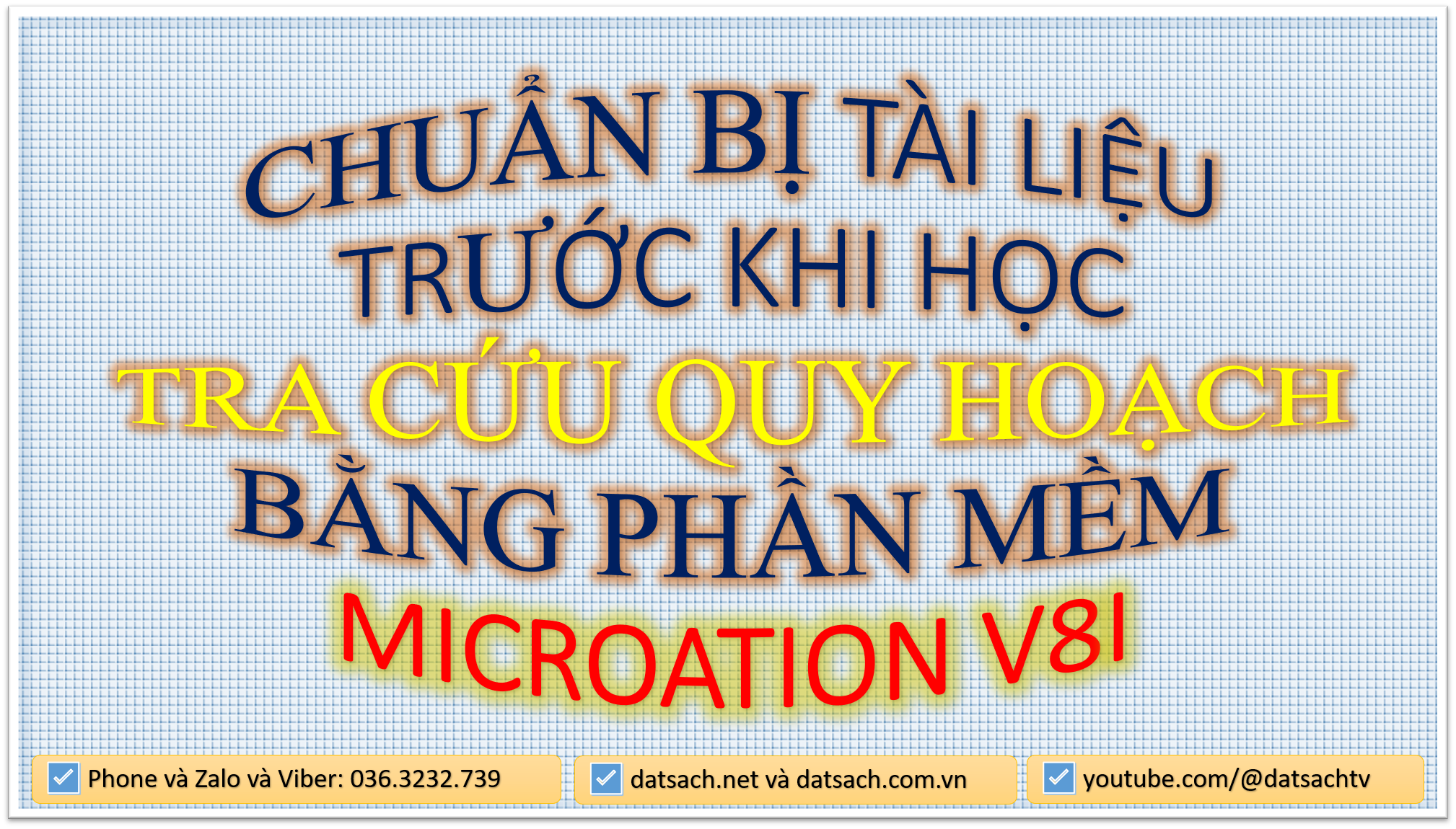 CHUẨN BỊ ĐÀO TẠO TRA CỨU QUY HOẠCH BẰNG PHẦN MỀM MICROSTAION V8I