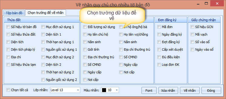 Giáo trình TÀI LIỆU TẬP HUẨN ỨNG DỤNG GCADAS THÀNH LẬP BDDC