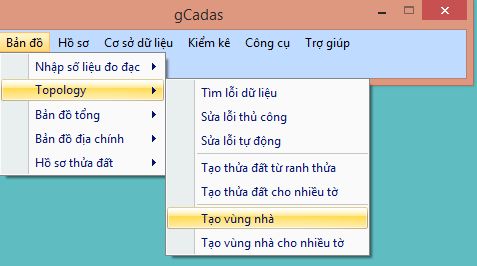 Giáo trình tập huấn sử dụng gCadas_phần mềm hỗ trợ thành lập BĐĐC, đăng ký cấp GCNQSDĐ, xây dựng CSDL địa chính và Thống kê - kiểm kê đất đai