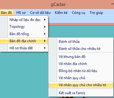 Giáo trình tập huấn sử dụng gCadas_phần mềm hỗ trợ thành lập BĐĐC, đăng ký cấp GCNQSDĐ, xây dựng CSDL địa chính và Thống kê - kiểm kê đất đai