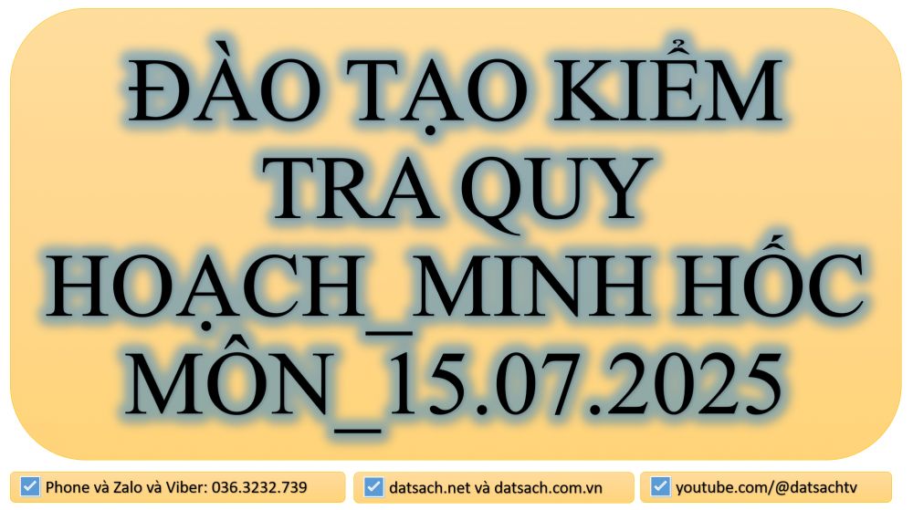 ĐÀO TẠO KIỂM TRA QUY HOẠCH_MINH HỐC MÔN_15.07.2025