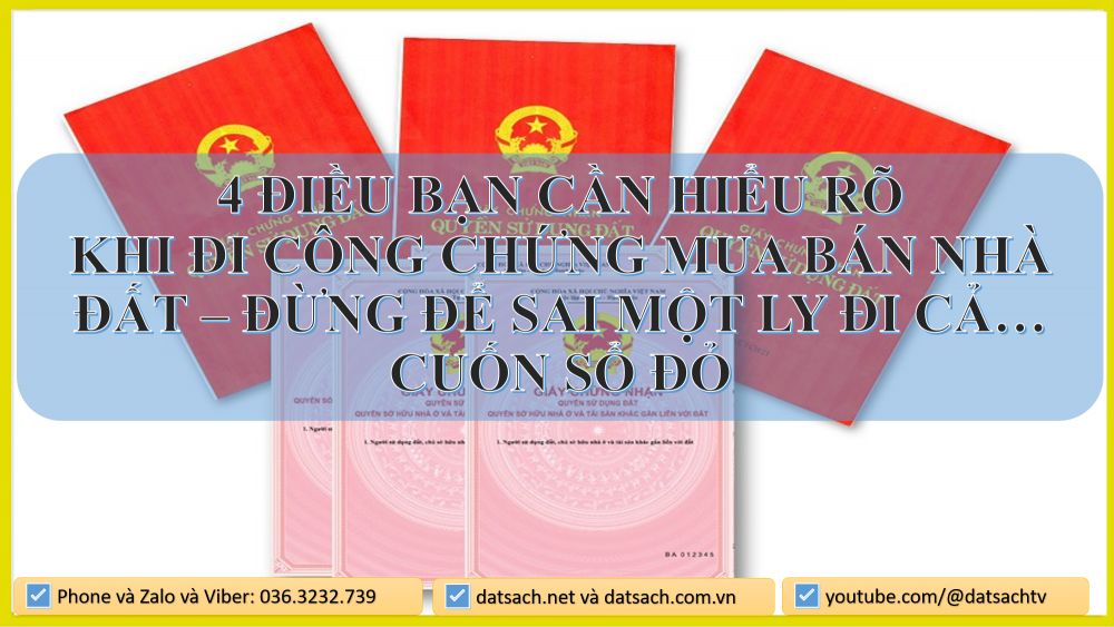 4 điều bạn cần hiểu rõ khi đi công chứng mua bán nhà đất – đừng để sai một ly đi cả… cuốn sổ đỏ