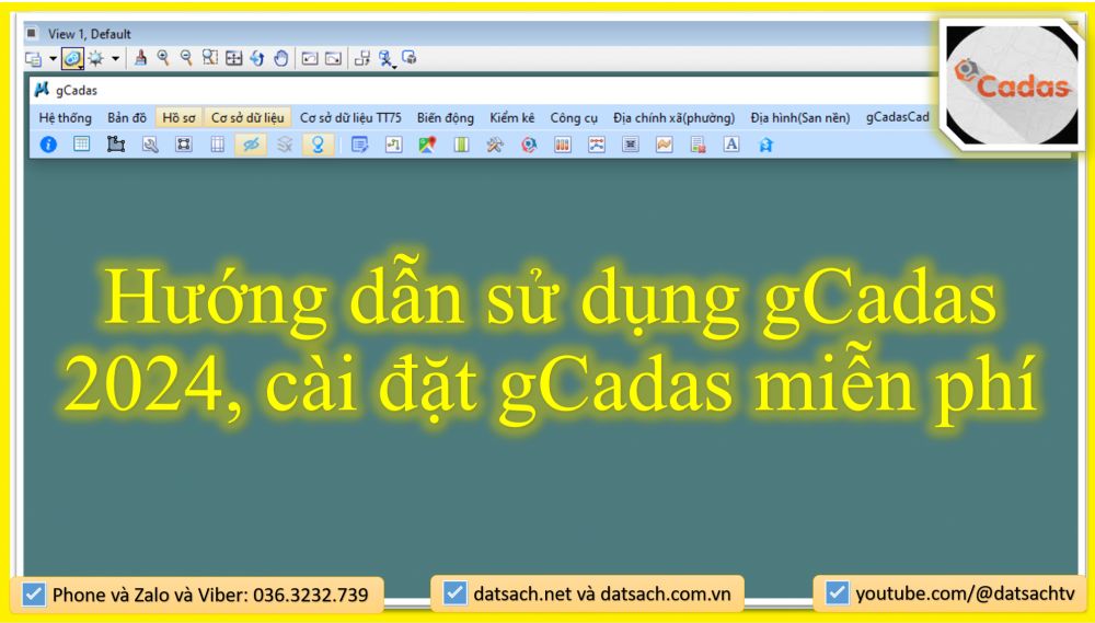 Hướng dẫn sử dụng gCadas 2024, cài đặt gCadas miễn phí
