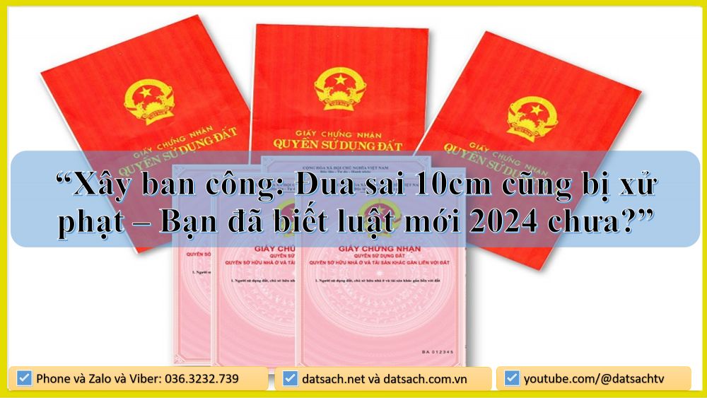 “Xây ban công: Đua sai 10cm cũng bị xử phạt – Bạn đã biết luật mới 2024 chưa?”