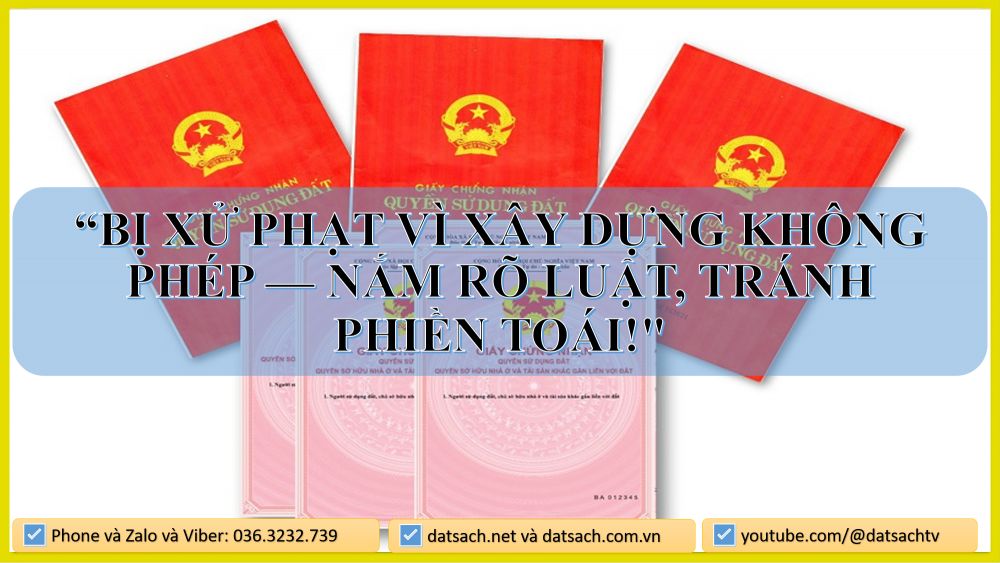 "Bị xử phạt vì xây dựng không phép — Nắm rõ luật, tránh phiền toái!"