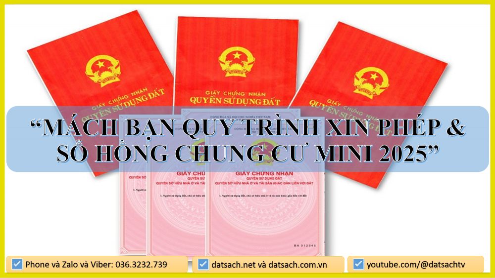 MÁCH BẠN QUY TRÌNH XIN PHÉP & SỔ HỒNG CHUNG CƯ MINI 2025