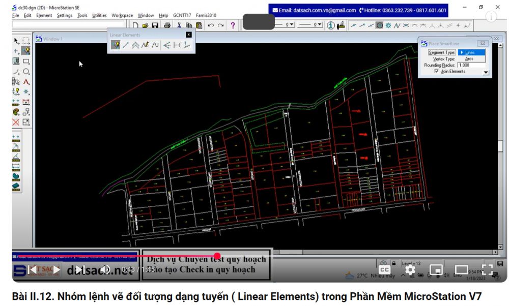 2.1. Nhóm lệnh vẽ đối tượng dạng tuyến ( Linear Elements)