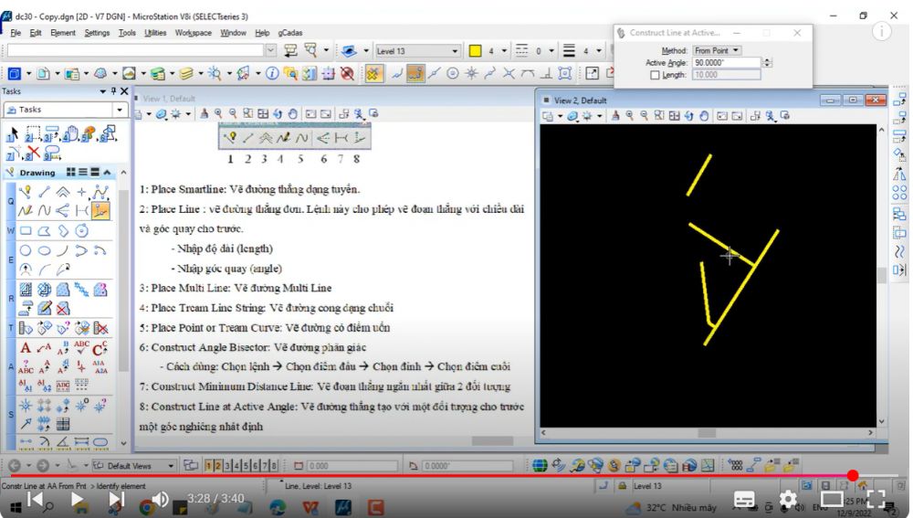 2.1. Nhóm lệnh vẽ đối tượng dạng tuyến ( Linear Elements): 3 2.1. Nhóm lệnh vẽ đối tượng dạng tuyến ( Linear Elements):