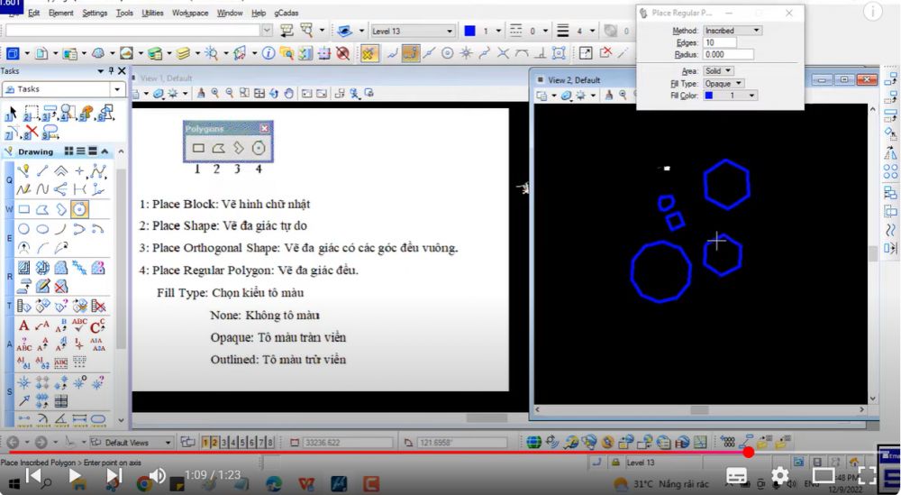 2.2 Nhóm lệnh vẽ vùng (Polygons) 3 2.2 Nhóm lệnh vẽ vùng (Polygons)