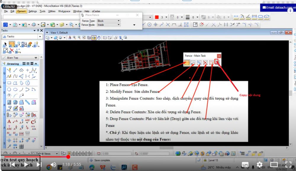 3.5. Nhóm lệnh làm việc với Fence 4 3.5. Nhóm lệnh làm việc với Fence