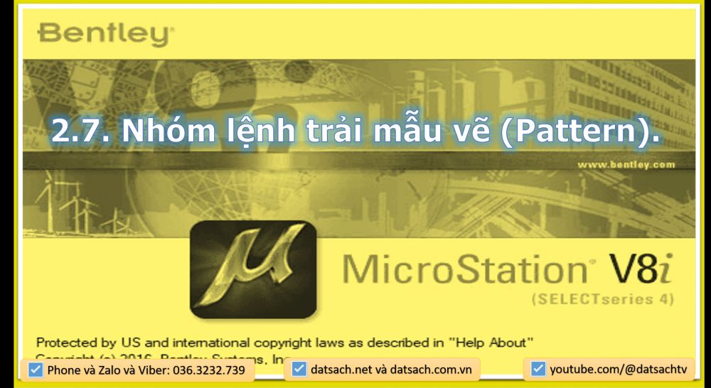 2.7. Nhóm lệnh trải mẫu vẽ (Pattern).