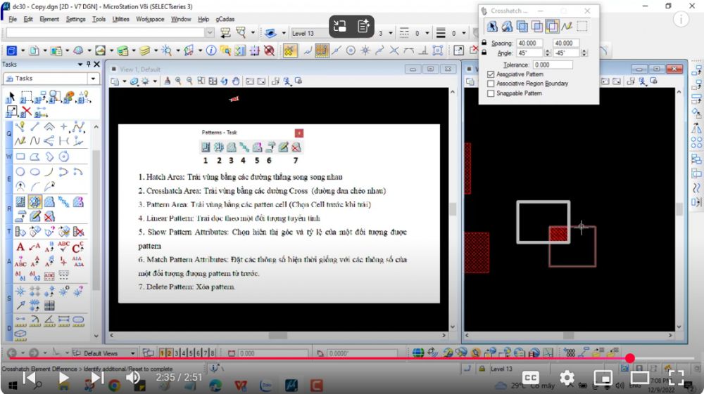 2.7. Nhóm lệnh trải mẫu vẽ (Pattern). 3 2.7. Nhóm lệnh trải mẫu vẽ (Pattern).