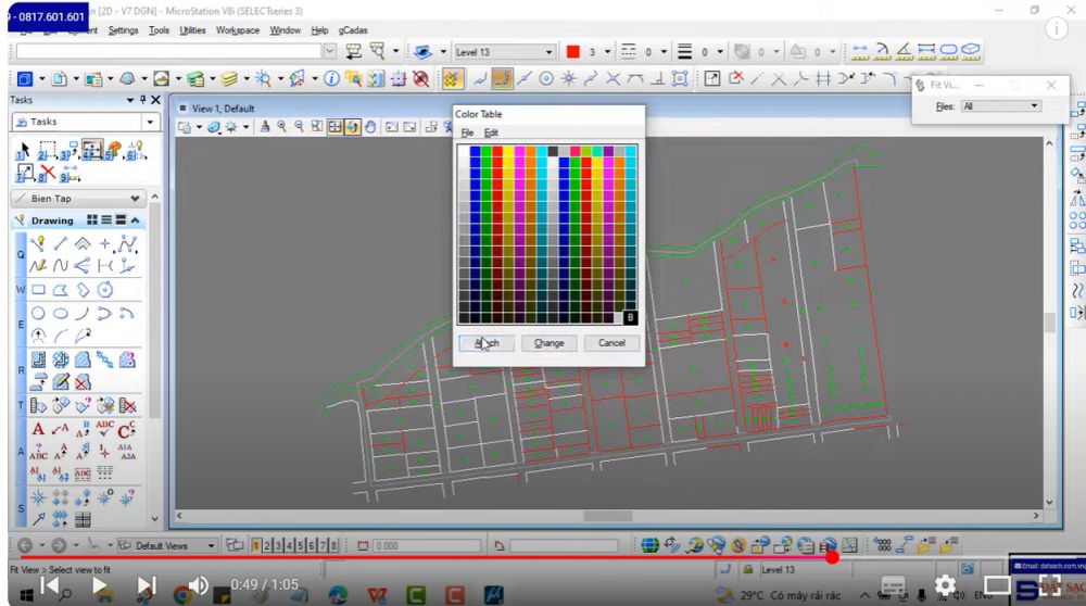 1.7.1 Thay đổi nền ( Backgrought)