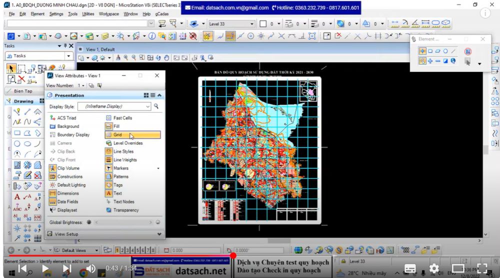 1.7.2 Bảng thuộc tính hiển thị (View Attributes).