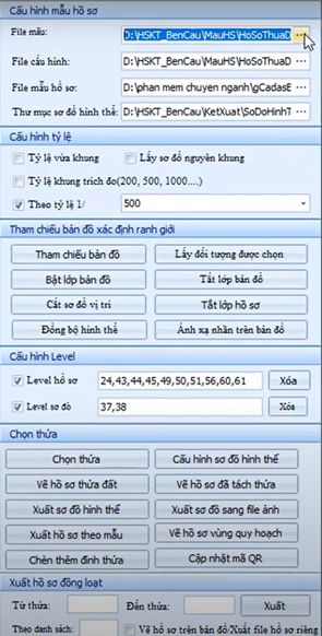 Xuất Hồ Sơ Kỹ Thuật_Bản Vẽ Theo Mẫu VPĐK huyện Bến Cầu