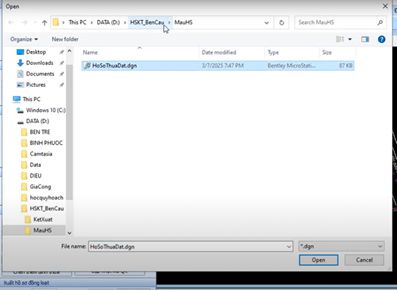 Xuất Hồ Sơ Kỹ Thuật_Bản Vẽ Theo Mẫu VPĐK huyện Bến Cầu