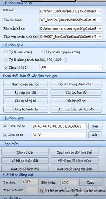Xuất Hồ Sơ Kỹ Thuật_Bản Vẽ Theo Mẫu VPĐK huyện Bến Cầu