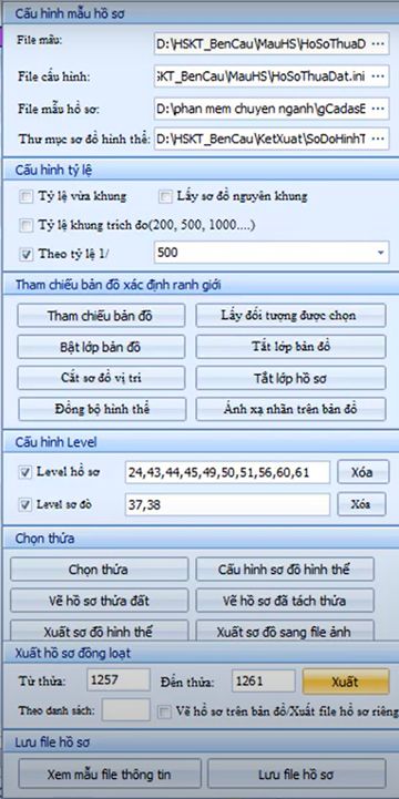 Xuất Hồ Sơ Kỹ Thuật_Bản Vẽ Theo Mẫu VPĐK huyện Bến Cầu