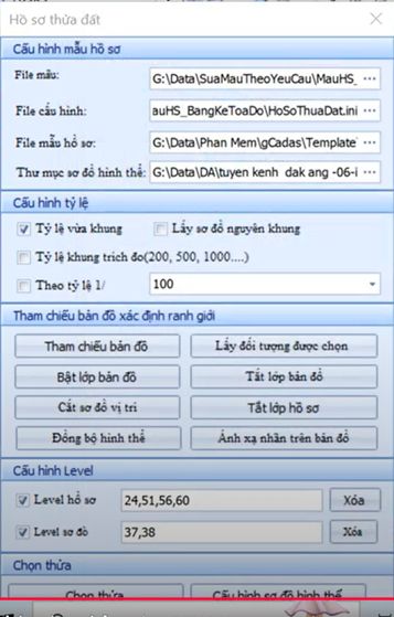 Xuất Bảng Kê Tọa gốc ranh trong ứng dụng gCadas 2025 7 Xuất Bảng Kê Tọa gốc ranh trong ứng dụng gCadas 2025