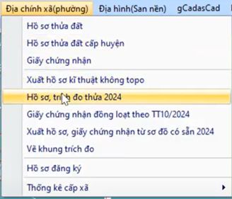 Xuất Hồ Sơ Kỹ Thuật_Tách thửa cho nhiều thửa theo Mẫu chế TT 26 của Triệu Sơn