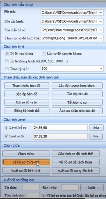 Xuất Hồ Sơ Kỹ Thuật_Trích Lục Thửa Đất TX Buôn Hồ