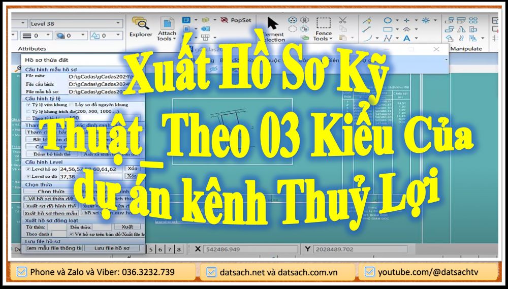 Xuất Hồ Sơ Kỹ Thuật_Theo 03 Kiểu Của dự án kênh Thuỷ Lợi