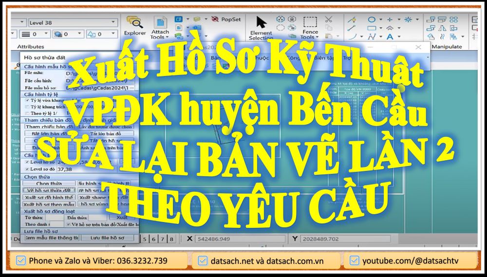Xuất Hồ Sơ Kỹ Thuật VPĐK huyện Bến Cầu SỬA LẠI BẢN VẼ LẦN 2 THEO YÊU CẦU