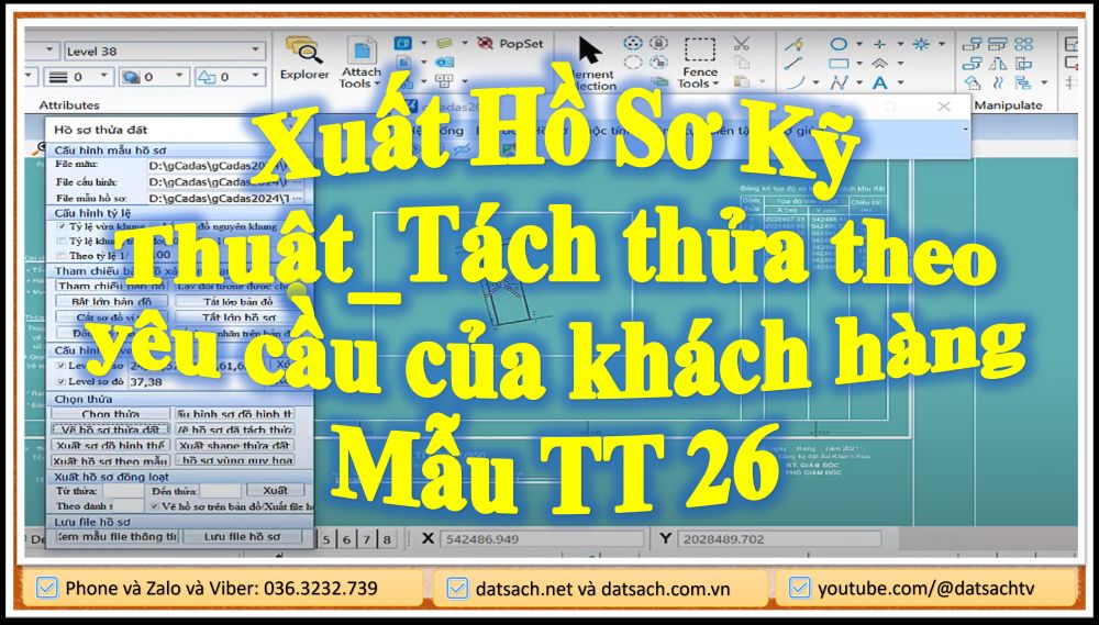 Xuất Hồ Sơ Kỹ Thuật_Tách thửa theo yêu cầu của khách hàng Mẫu TT 26 1 Xuất Hồ Sơ Kỹ Thuật_Tách thửa theo yêu cầu của khách hàng Mẫu TT 26