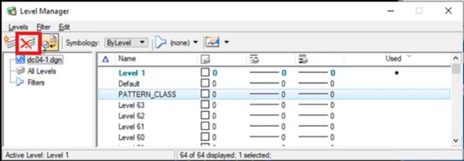 Hướng dẫn Xóa Lớp (Delete Level) trong Phần Mềm MicroStaion V8i