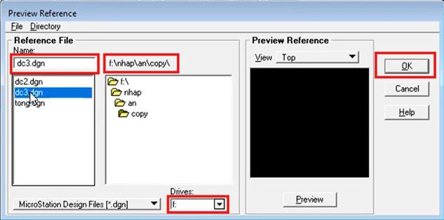Ghép file Địa chính với Nhau trong MicroStaion SE (V7) 4 Ghép file Địa chính với Nhau trong MicroStaion SE (V7)