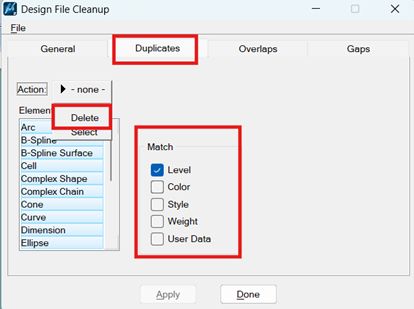Xoá Trùng Đè Các Đối Tượng Trùng Đè Nhau Microstation V8i 5 Xoá Trùng Đè Các Đối Tượng Trùng Đè Nhau Microstation V8i