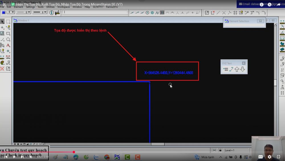 Hiển Thị Tọa Độ, Xuất Tọa Độ, Nhập Tọa Độ Trong MicsroStaion SE (V7) 4 Hiển Thị Tọa Độ, Xuất Tọa Độ, Nhập Tọa Độ Trong MicsroStaion SE (V7)