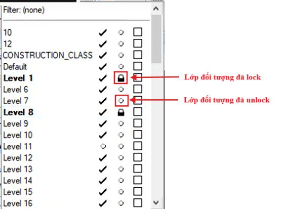 Hướng Dẫn Lock Và Bỏ Lock Đối Tượng trong MicroStaion