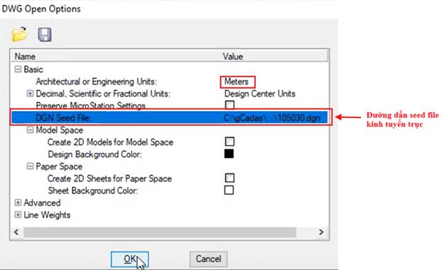 Chuyển CAD Thủ Công và Tự Động Đồng Loạt sang MicroStaion V8i